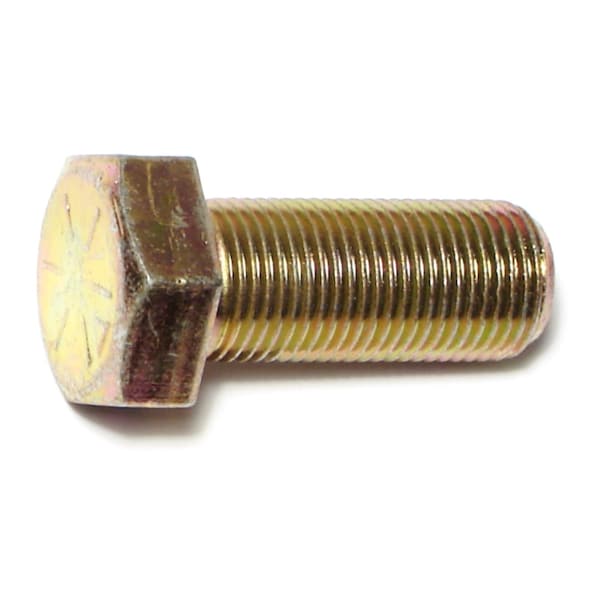Midwest Fastener Grade 8, 5/8"-18 Hex Head Cap Screw, Zinc Yellow Steel, 1-1/2 in L, 4 PK 71221 - main